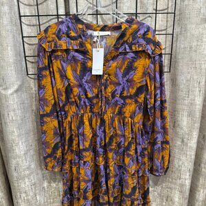 Bindu Yolanda Long Sleeve Short Dress